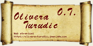 Olivera Turudić vizit kartica